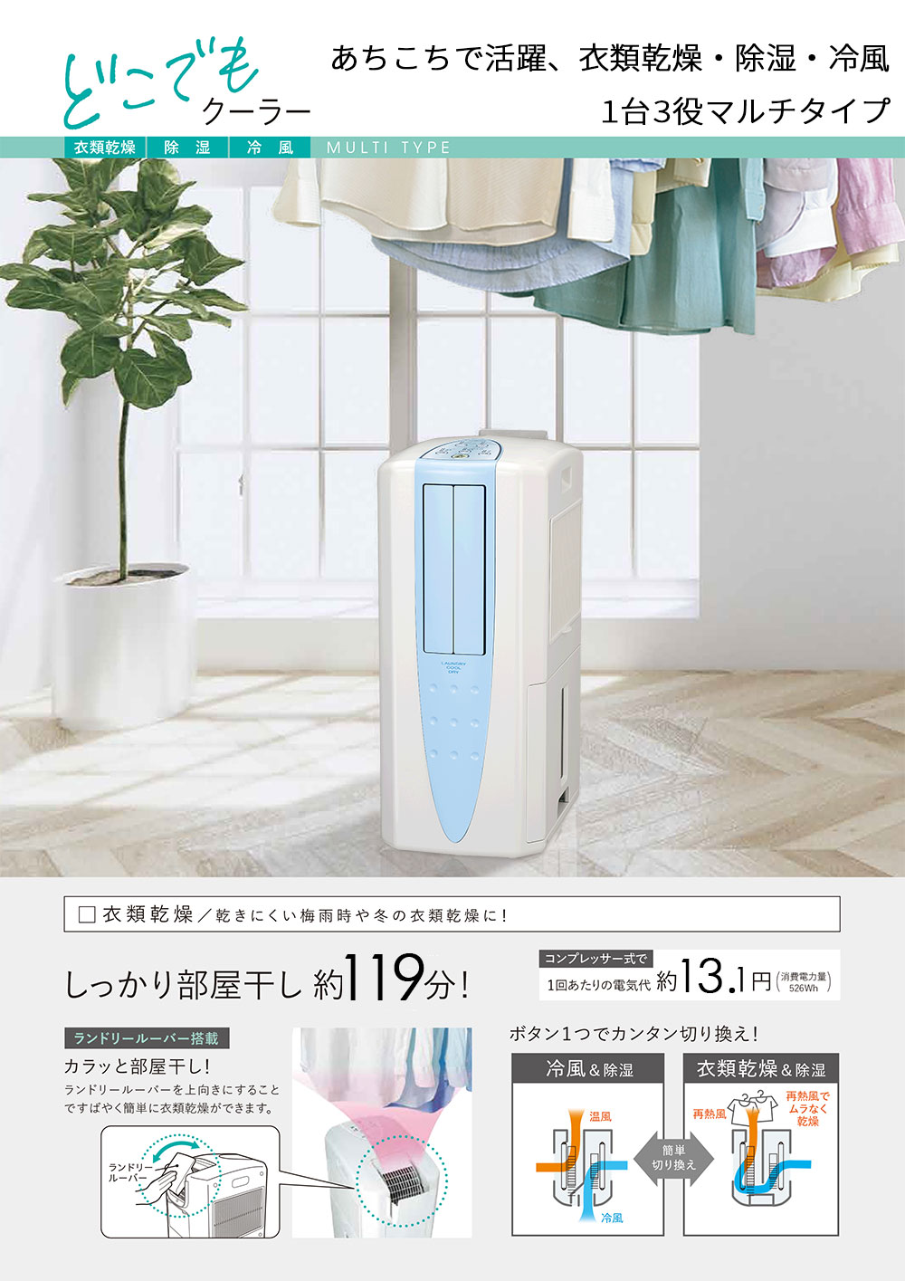 スポットクーラー機能搭載➰1日10L除湿最大25畳対応コロナ衣類乾燥除湿機 CORONA（住宅設備） スポットクーラー コロナ 除湿機 冷風衣類