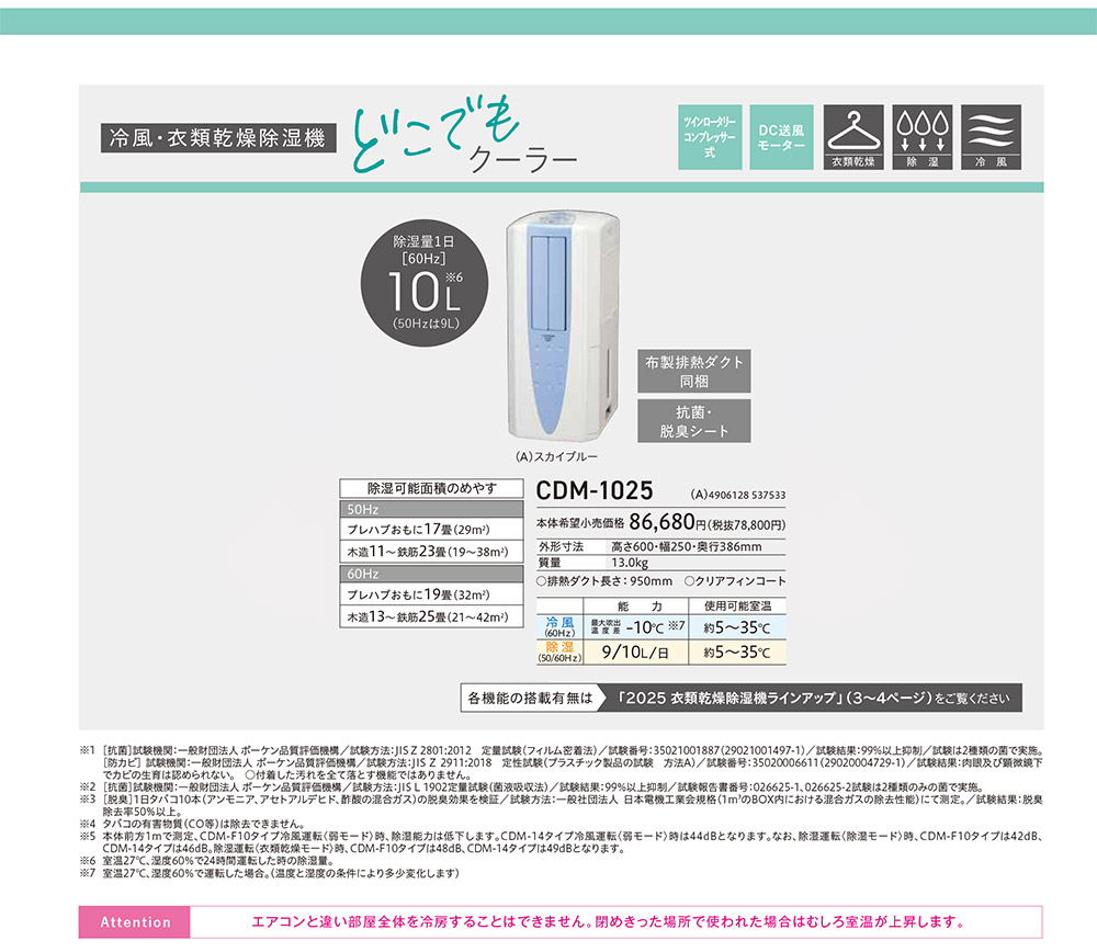 コロナ どこでもクーラー 2025年製 冷風 衣類乾燥機 除湿機 CDM